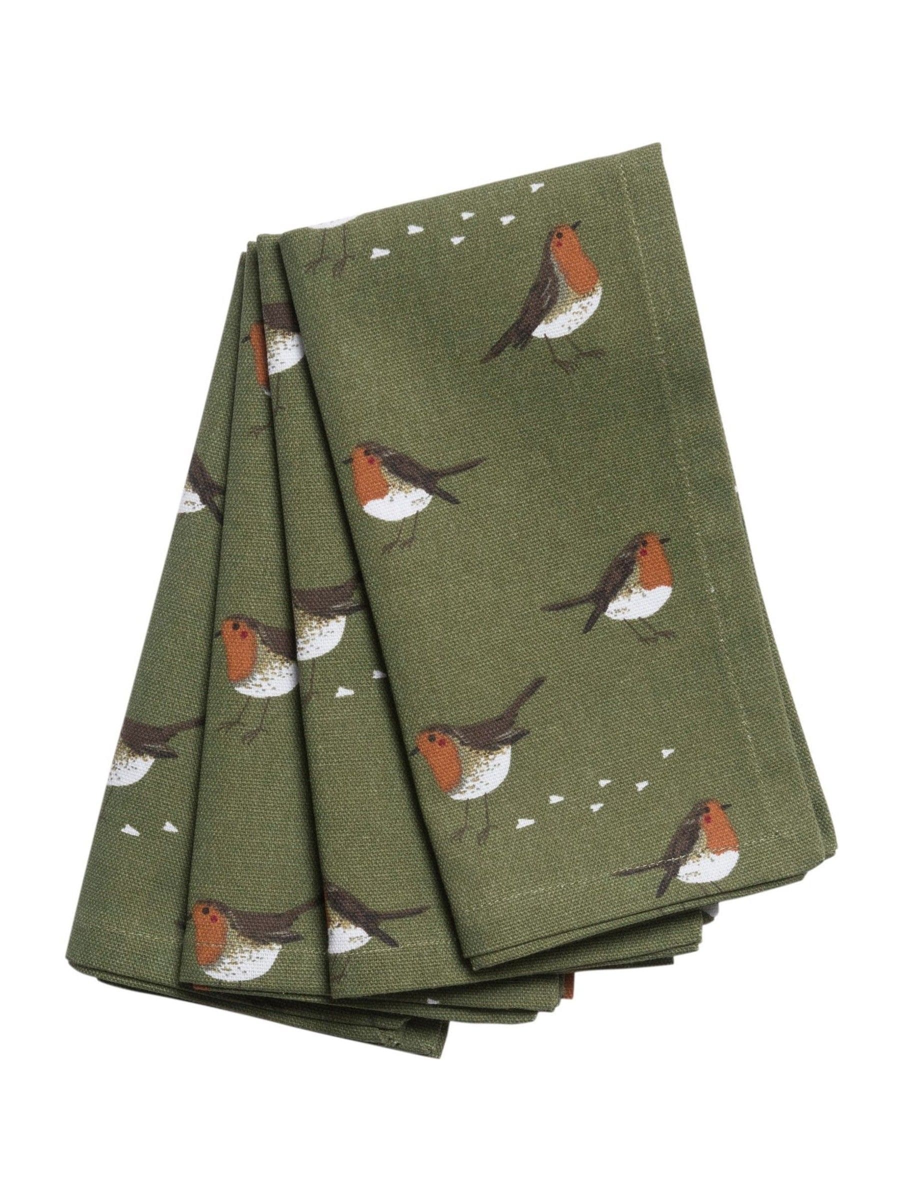 Sophie Allport Set of 4 Robin Napkins