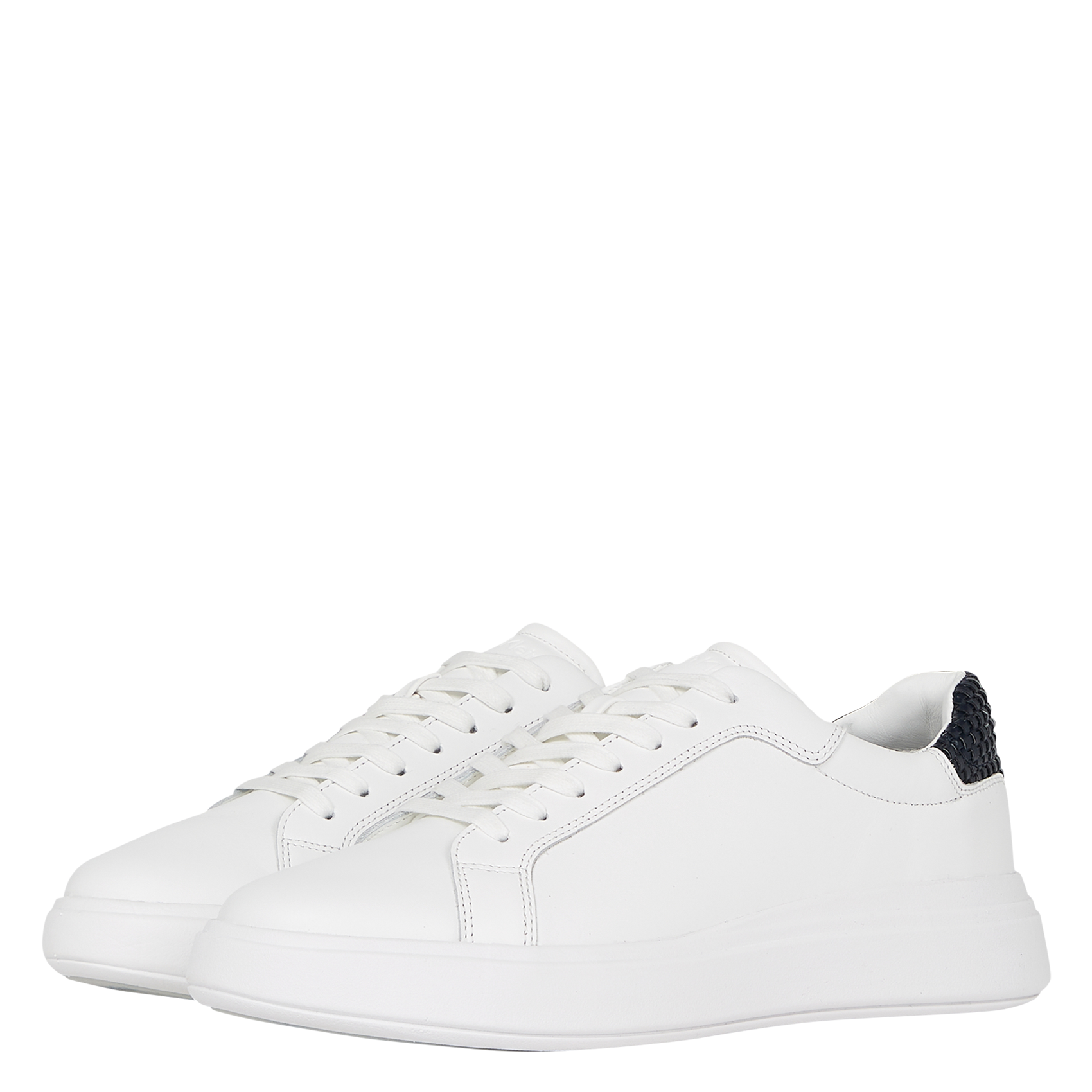 Baskets basses en cuir| Blanc