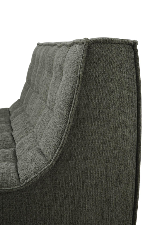 Ethnicraft N701 bank 2-zits Eco fabric Graphite