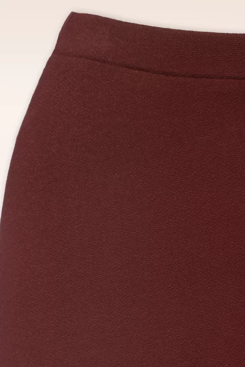 King Louie Juno Milano crepe midi rok in sandelwood bruin