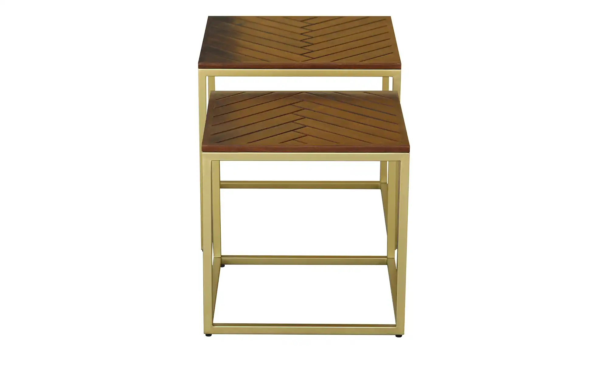 Couchtisch, 2er-Set aus Massivholz Calatria