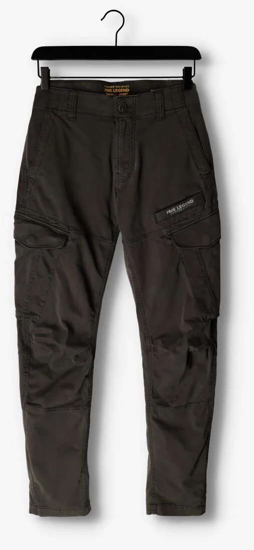 PME LEGEND donkergrijze pme legend cargobroeken norddrop cargo stretch twill