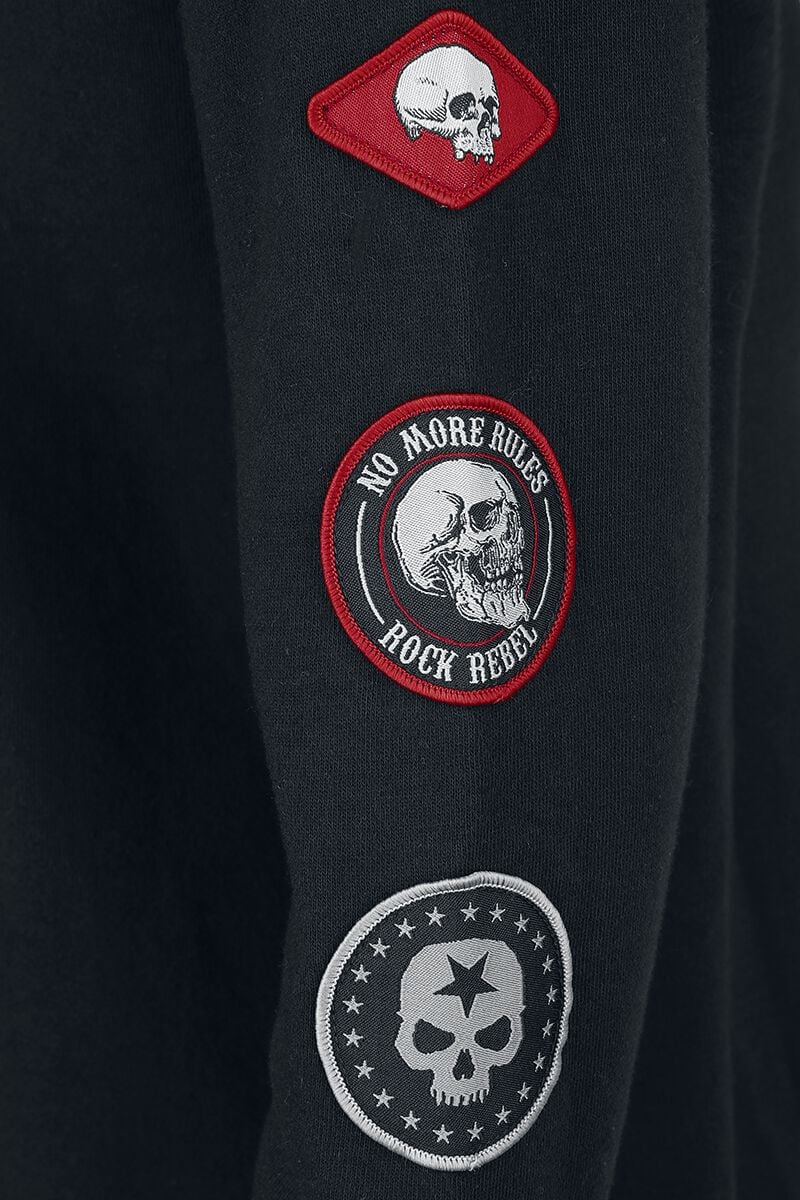 Sweat à Capuche Effet Délavé | Rock Rebel by EMP Sweat-shirt à capuche