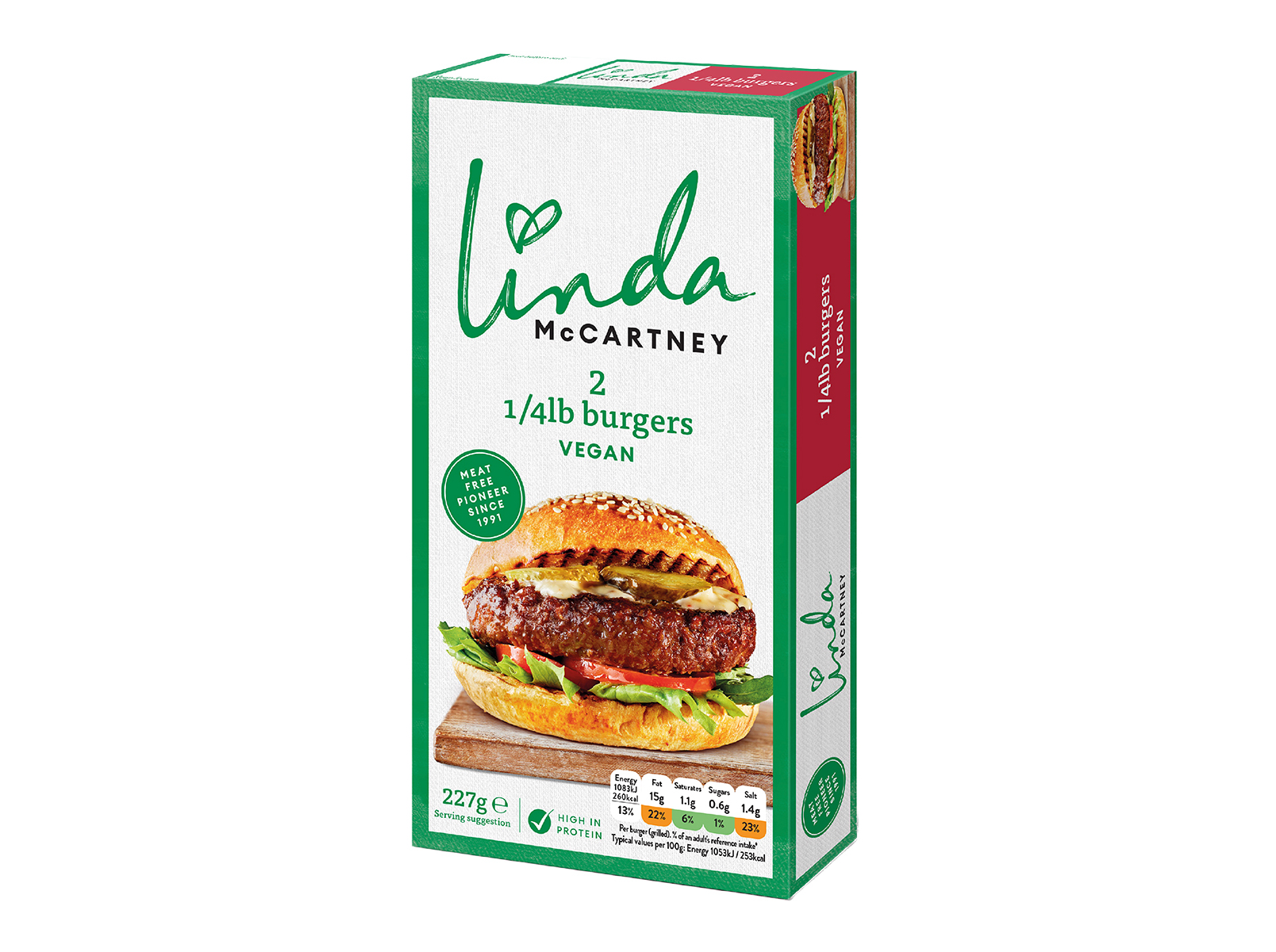 MAXI BURGER LINDA MCCARTNEY VEGAN 2UN 227G