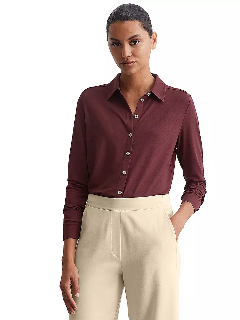 MARC O'POLO Bluse dunkelrot