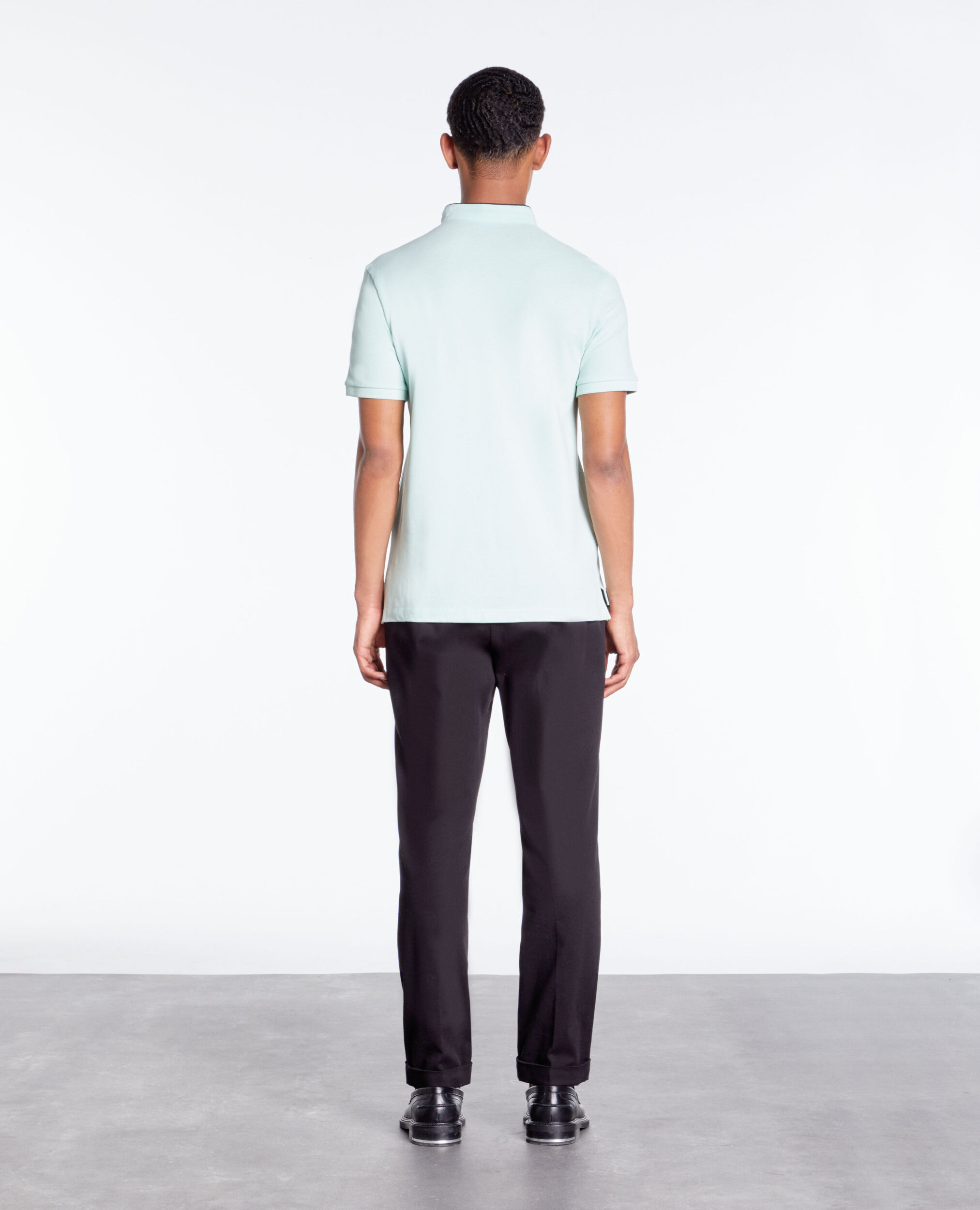 Polo vert en coton