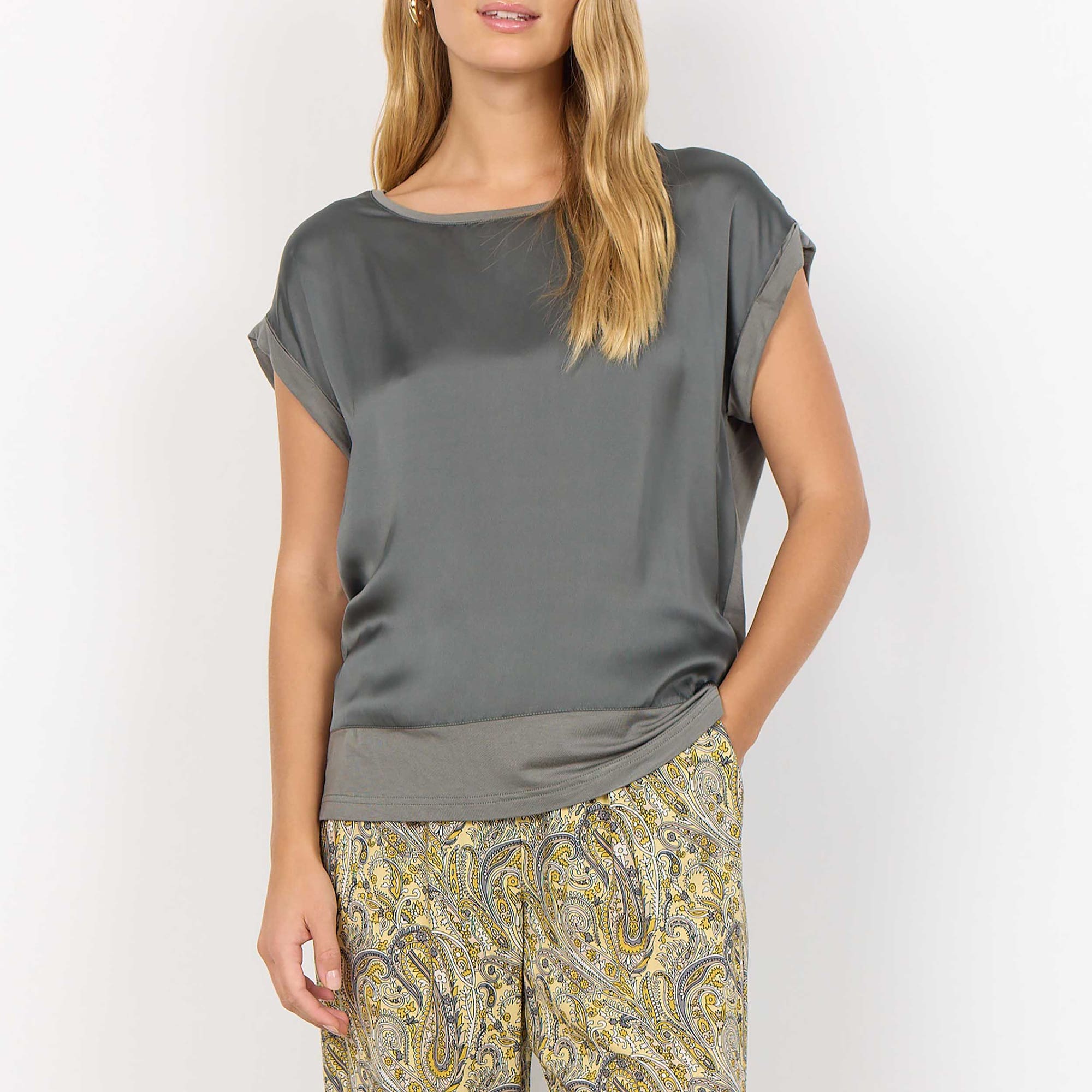 T-shirt Femme kaki