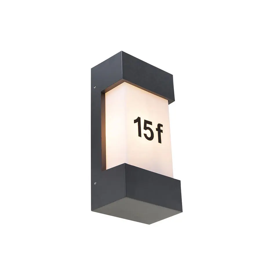 Qazqa wandlampen buiten tide grijs e27