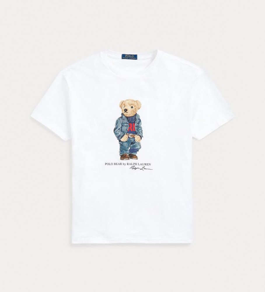 Ralph Lauren Camiseta Polo Bear Classic Fit branca