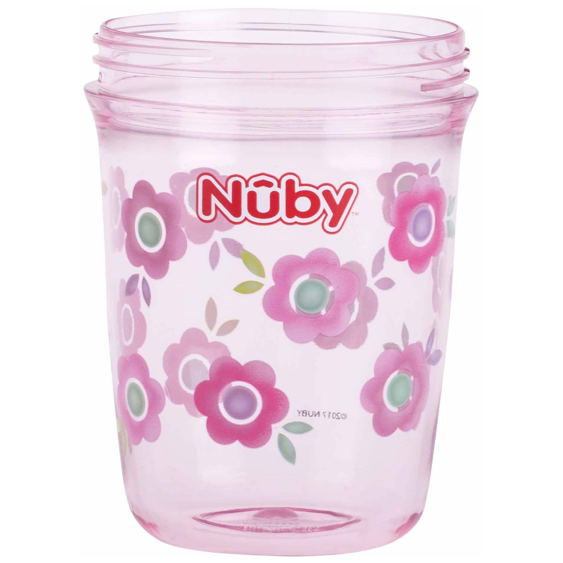 Nûby Flip-it antilekbeker met handvatten 240ml roze
