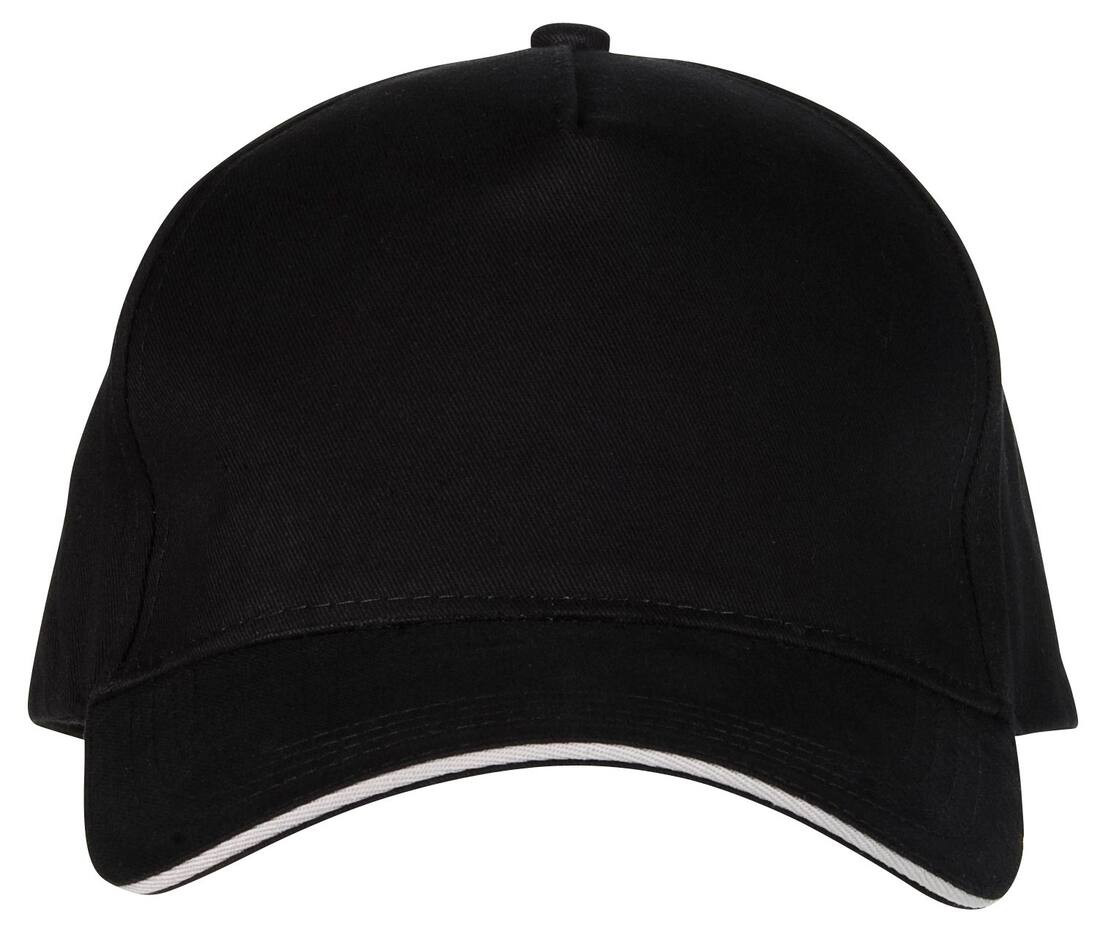 Black&Match BM910 - Casquette 5 Panneaux 100% Coton