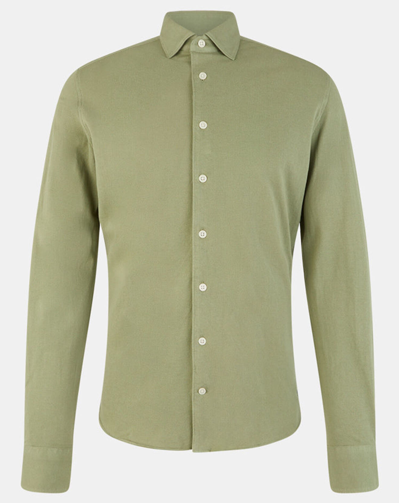 Hackett London Chemise Slim Fit Unie Piquée kaki
