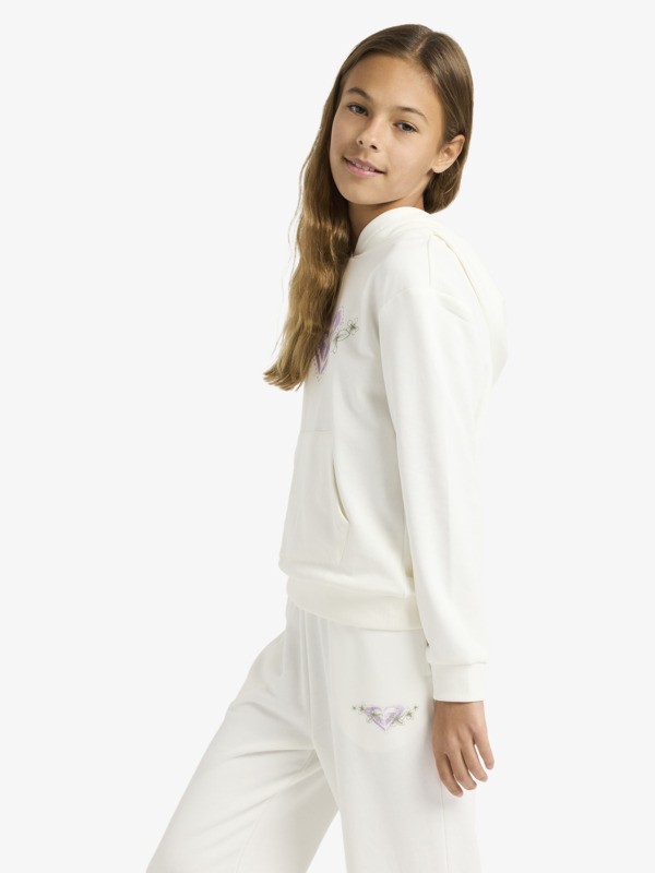 Surf Feeling Terry Sweat à capuche Blanc Fille 4-16