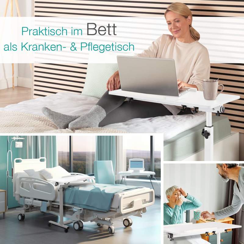 aktivshop Bett- und Beistelltisch mobil