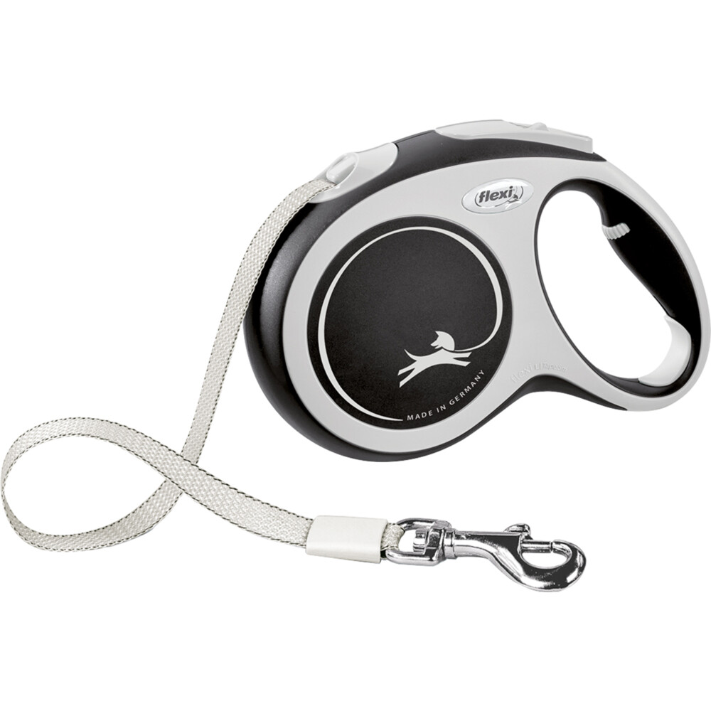 Flexi Rollijn New Comfort Tape 5 mtr tot 60 kg Zwart