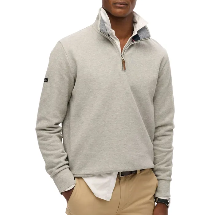 Superdry Core Piqué Henley Trui Heren