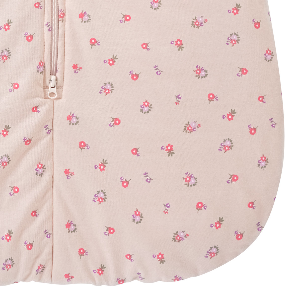 Topomini Baby Schlafsack mit Blümchen hellbeige / rosa