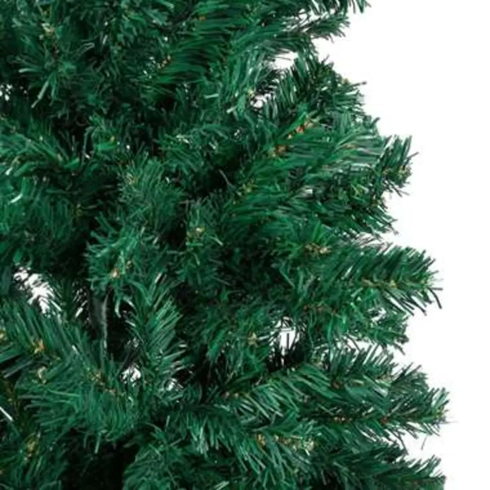 vidaXL Kunstkerstboom met dikke takken 240 cm PVC groen