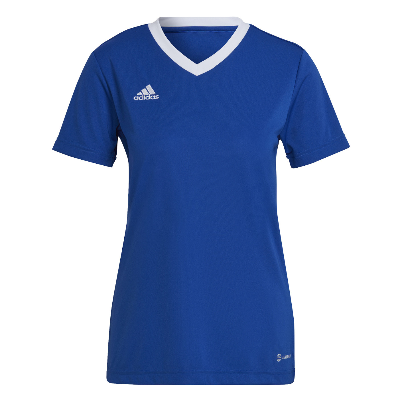 Adidas Entrada 22 Voetbalshirt Dames Blauw Wit