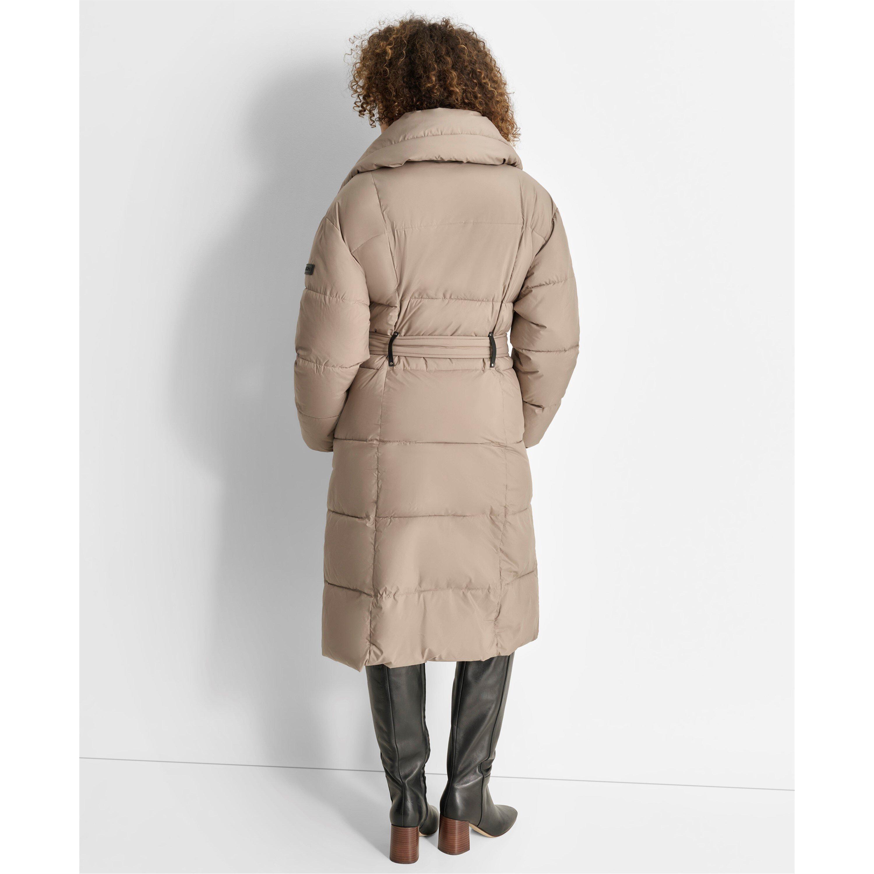 DKNY Belted Puffer Jacket