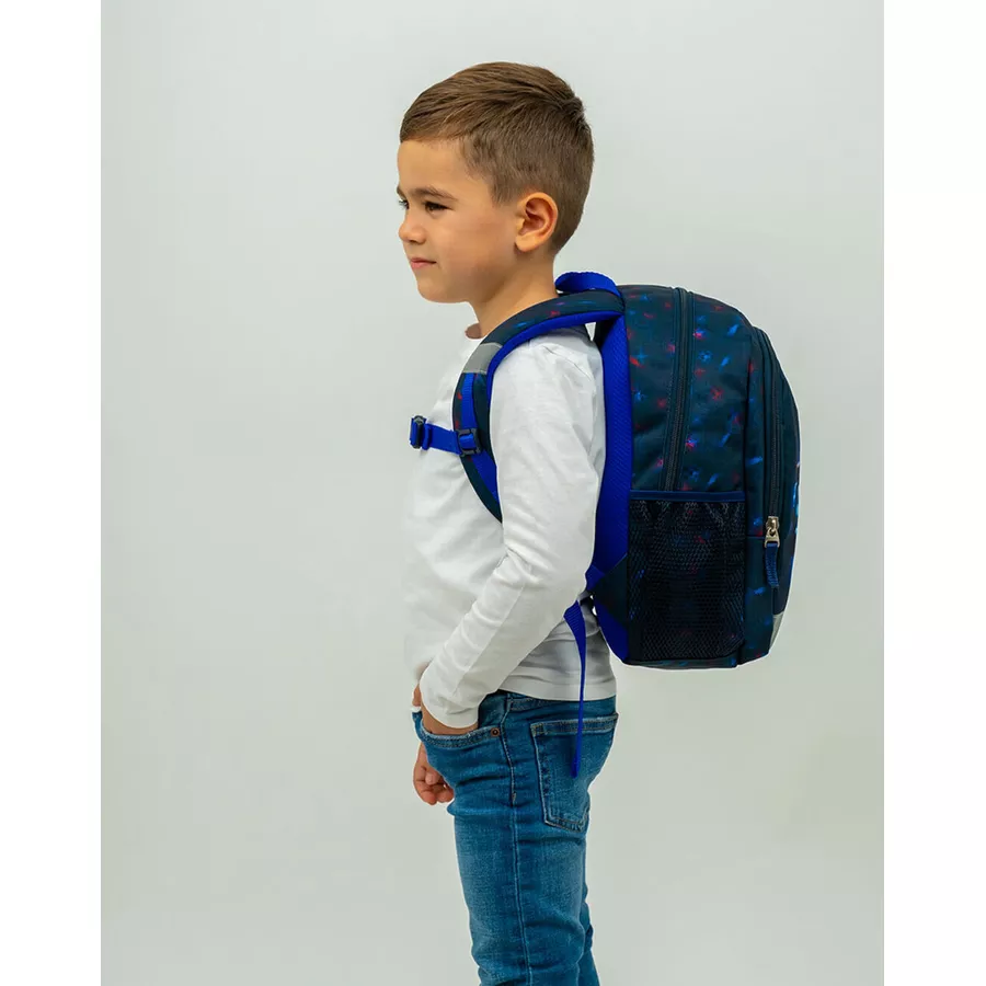 Belmil Kindergartenrucksack Kiddy Plus Kindergartenrucksack für 3-6 Jährige Kinder mit Brustgurt Police