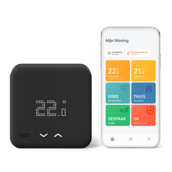 Tado Starters Kit Thermostaat V3+ Bedraad Zwart