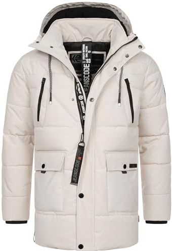 INDICODE JEANS Winterparka 'Wess'  beige / zwart