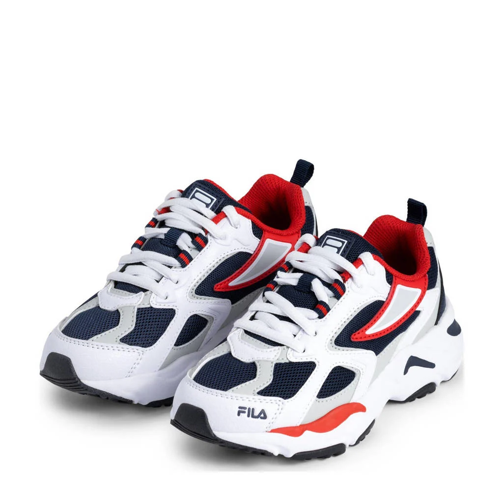 Fila Ray Tracersneakers wit/donkerblauw/rood