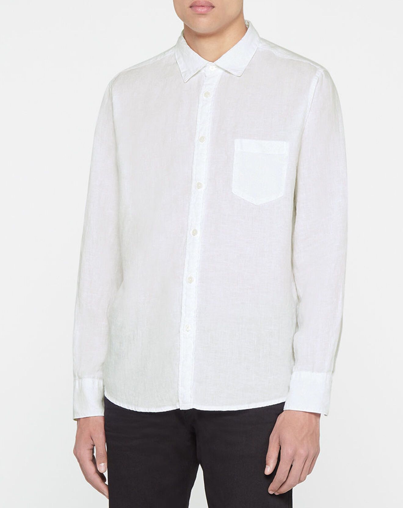 Replay Chemise 100% Lin Regular Fit  blanche