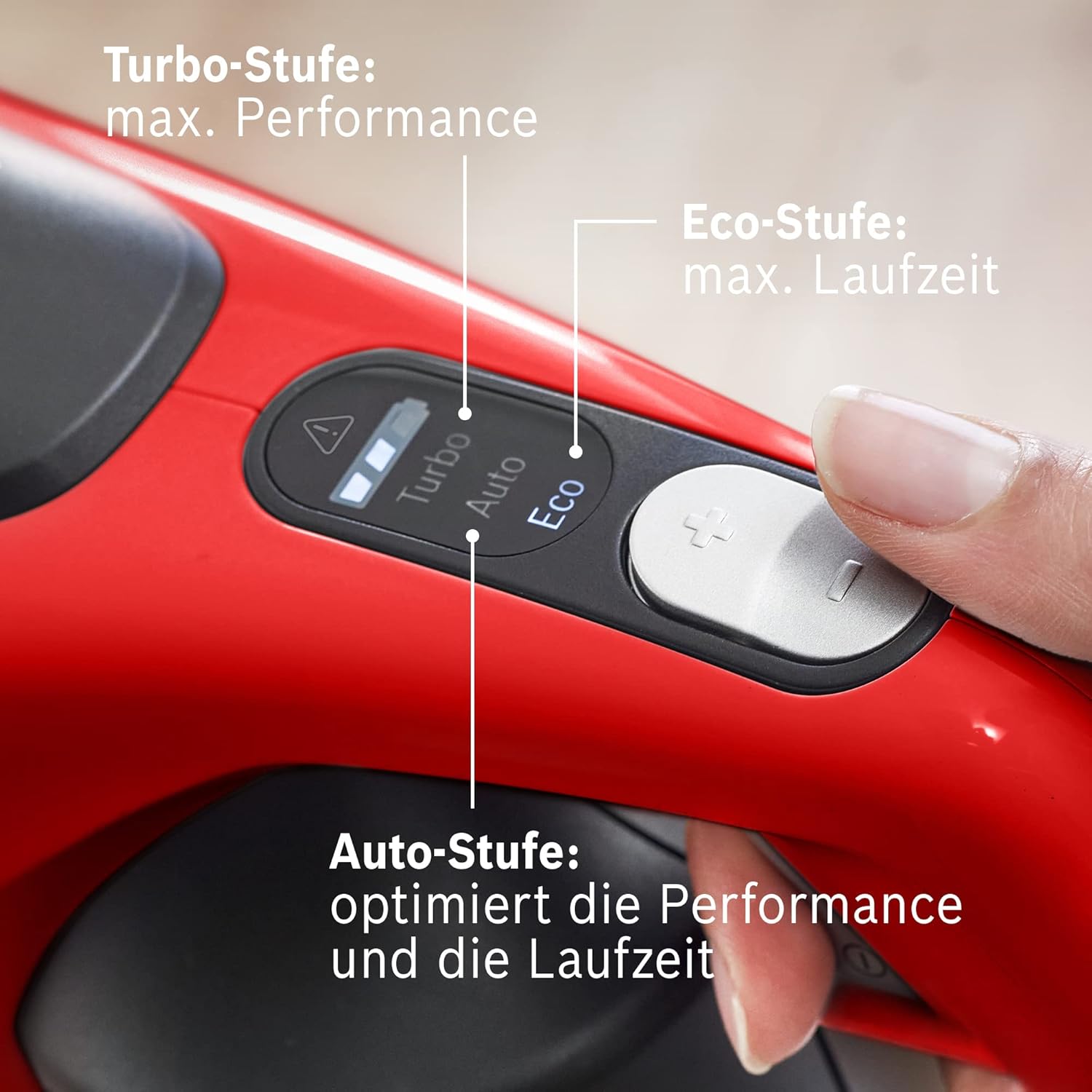 Bosch Akku-Staubsauger Unlimited Gen2 Serie 8 ProAnimal BCS8224PET, Tierhaar-Staubsauger, beutellos, bis 65 Min Laufzeit, mit Wechselakku, Schnellladegerät, Hygiene-Filter, Tierhaar-Bürstenrolle, rot