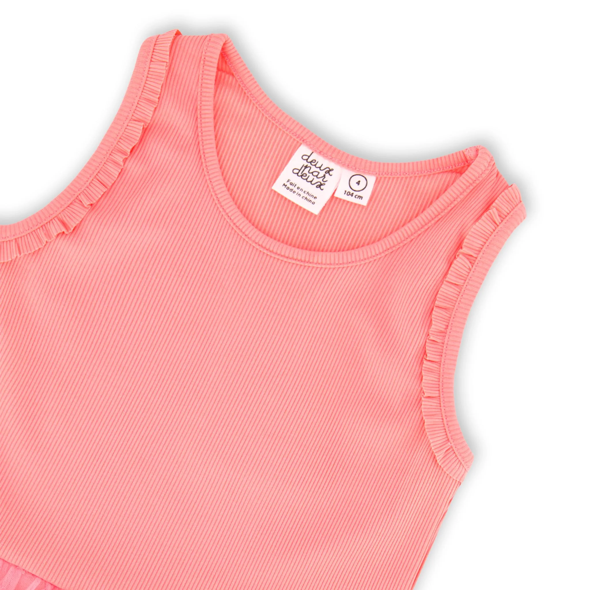 Deux par Deux Robe Mesh Fleur 7-10ans