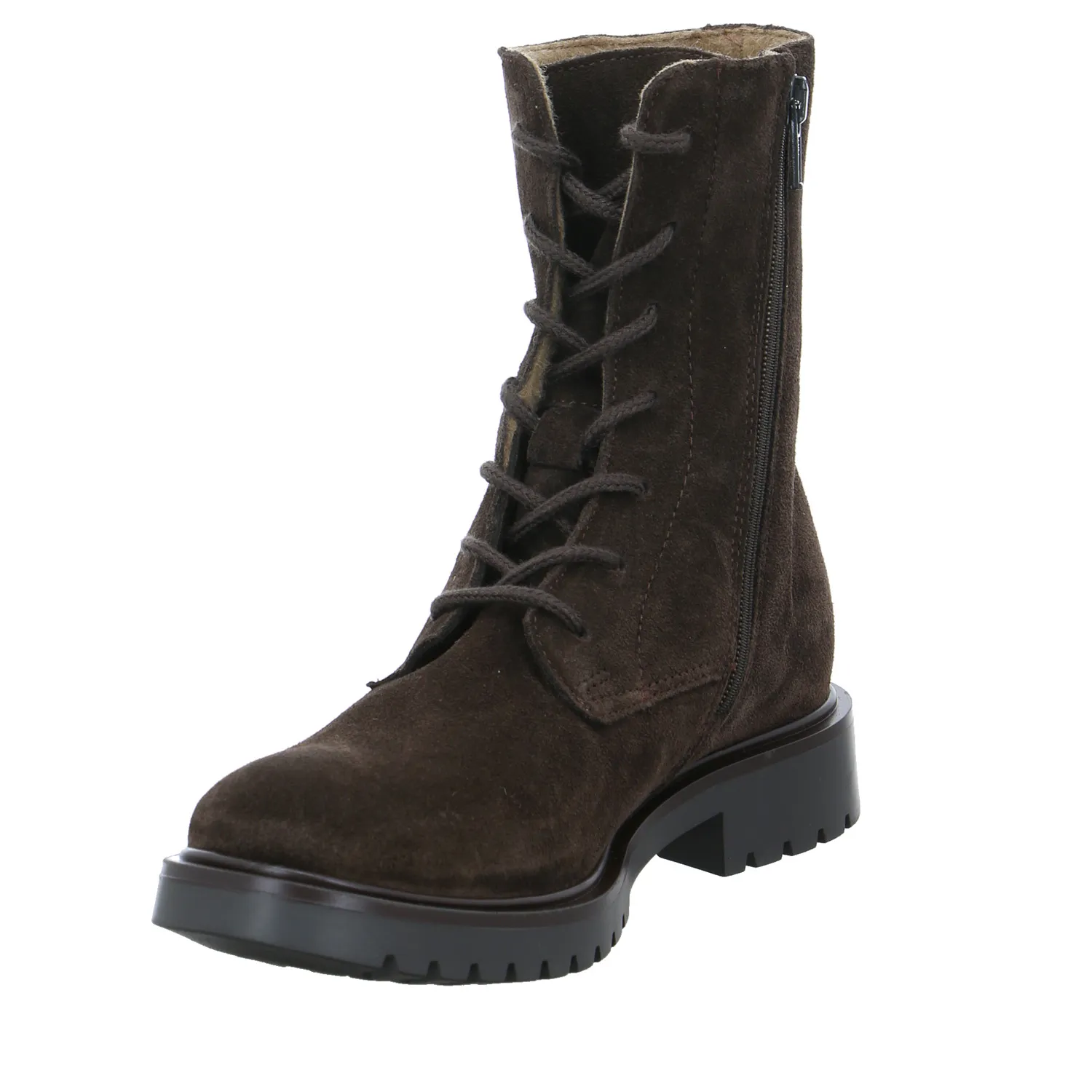 SCHUHENGEL Mädchen-Winter-Bottine Braun Leder  Schnür-Boot