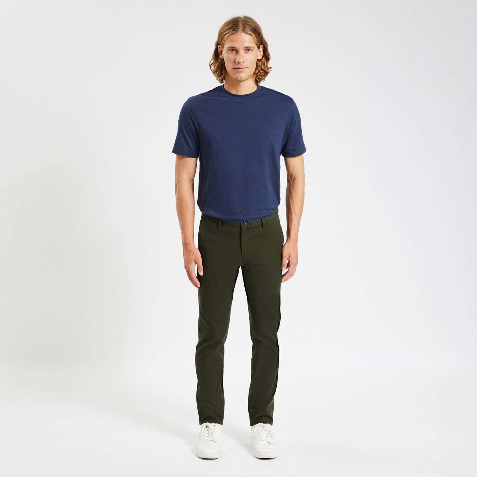 Pantalon chino slim urbain 'le parfait by JULES' Vert kaki
