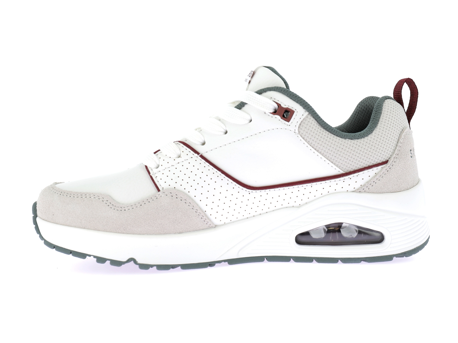Skechers-UNO RETRO ONE Matières combinées Blanc