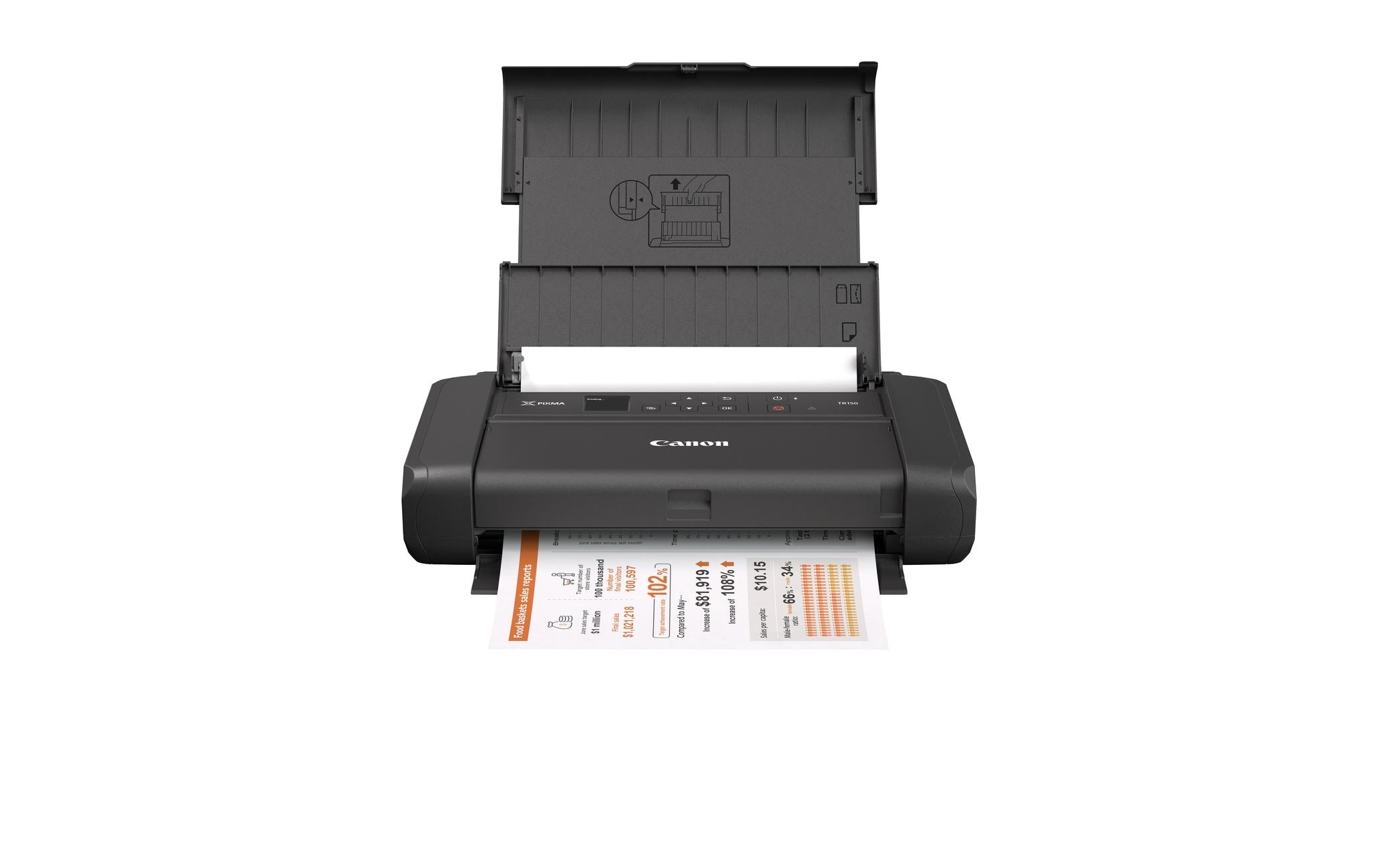 Mobiler Drucker PIXMA TR150 mit Akku inkl. Papier<br>Mobiler, WLAN-fähiger Drucker
