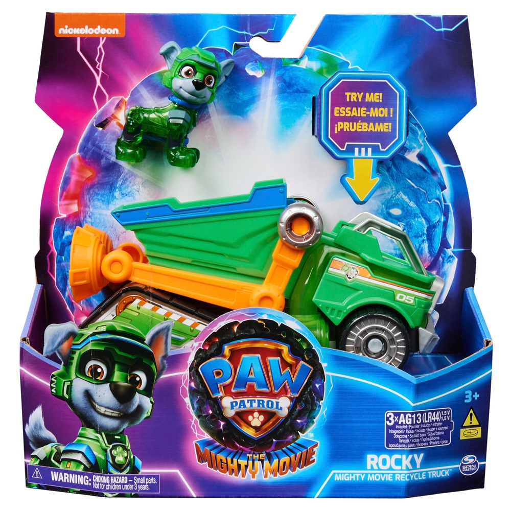 PAW Patrol: Der mächtige Film Rockys mächtiger Film Recycling-LKW Spielzeug