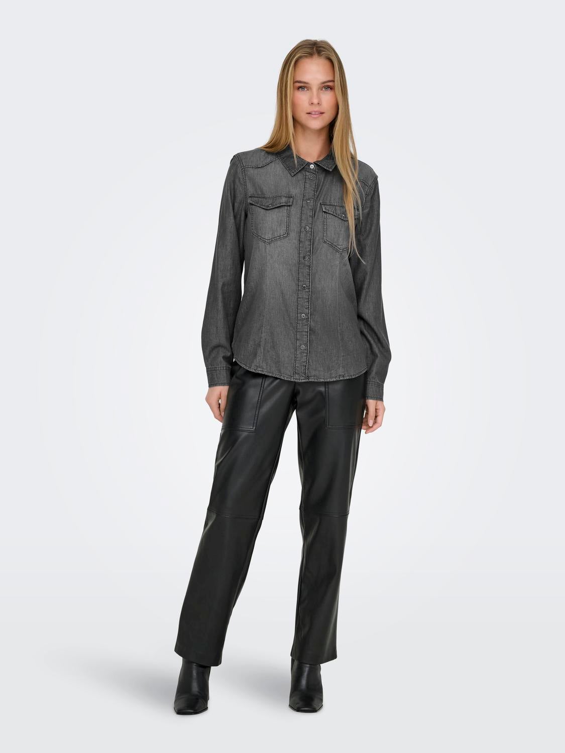 ONLALEXA Jeanshemd Medium Grey Denim