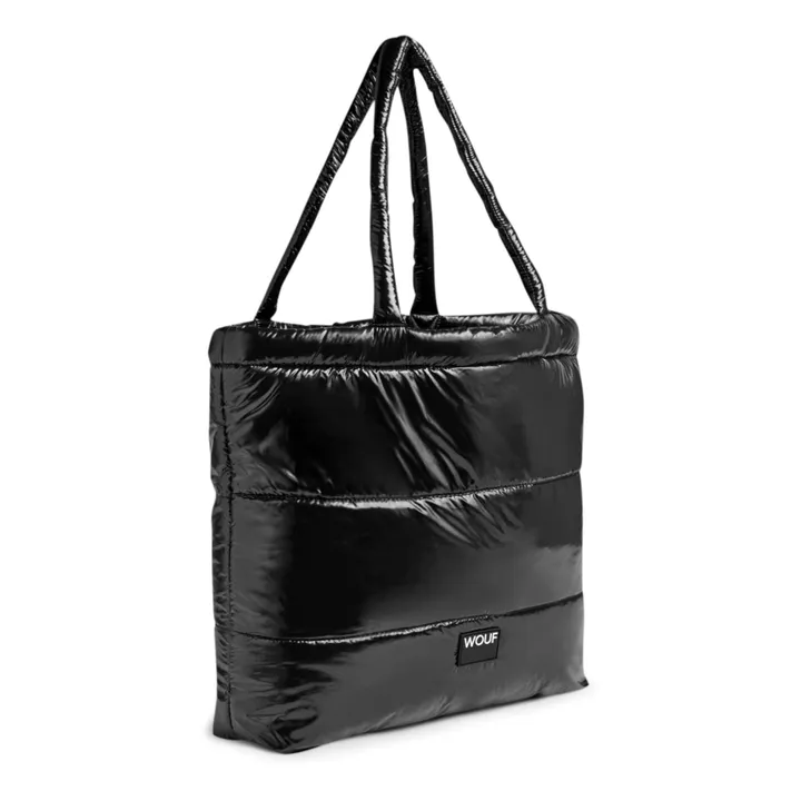 Wouf Tote bag matelassé Glossy | Noir