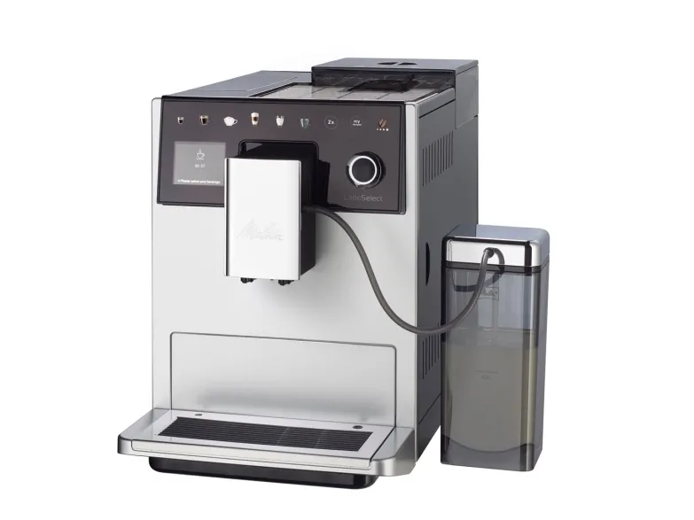 Melitta F63/0-201, Espressomaskine, 1,8 L, Kaffebønner, Indbygget kværn, 1400 W, Sølv