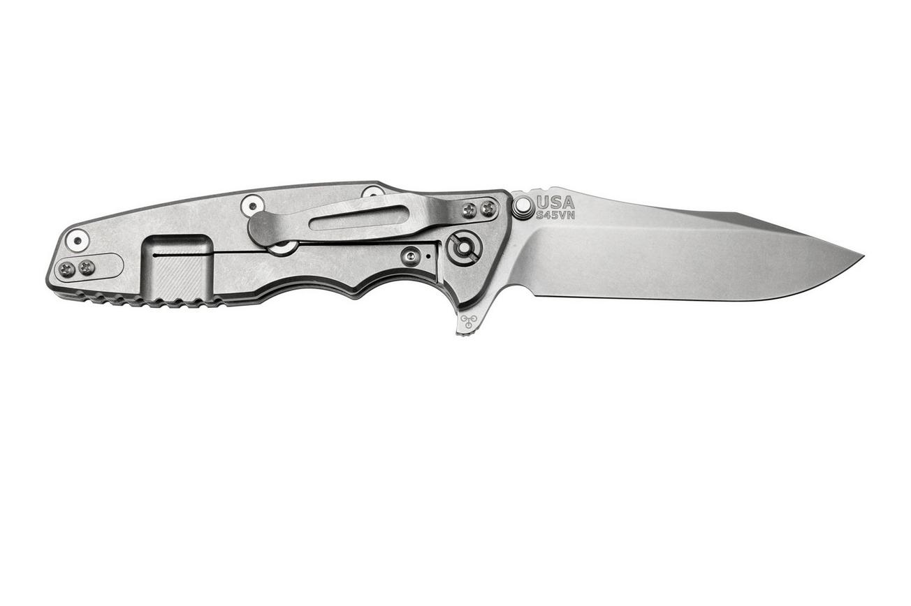 Rick Hinderer Eklipse 3.5” Spearpoint S45VN, Stonewash, OD Green G10, zakmes