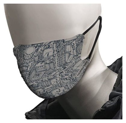 Masque Tucano Urbano Rina Graphic Gris (lot de 2)