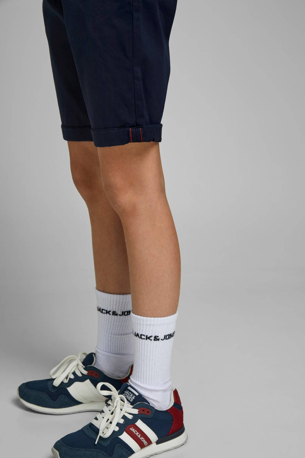 JACK & JONES bermuda JJIBOWIE donkerblauw