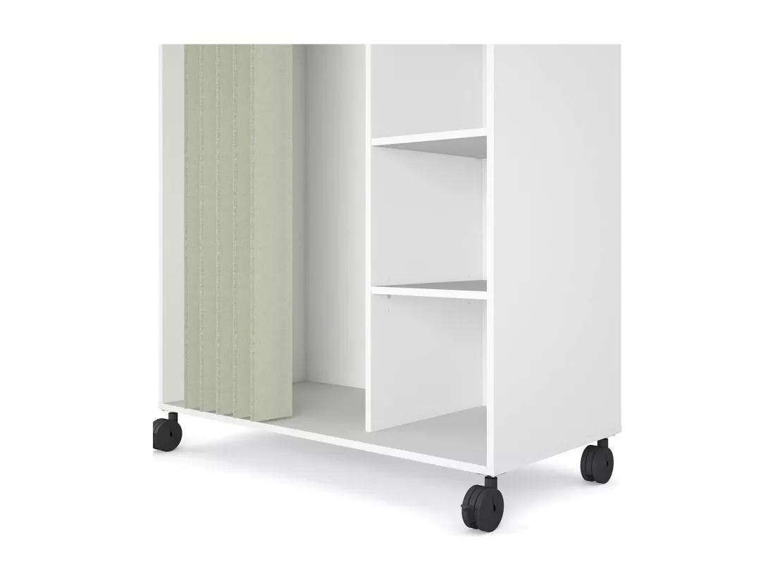 Grande Garde-robe Dsesi, Meubles de chambre, Penderie de plain-pied, Placard à vêtements, 100x48 h160 cm, Blanc