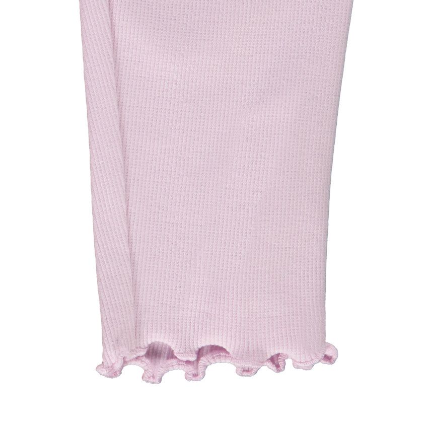 Caleçon effet côtelé avec boutons coco pour bébé fille - Lilas