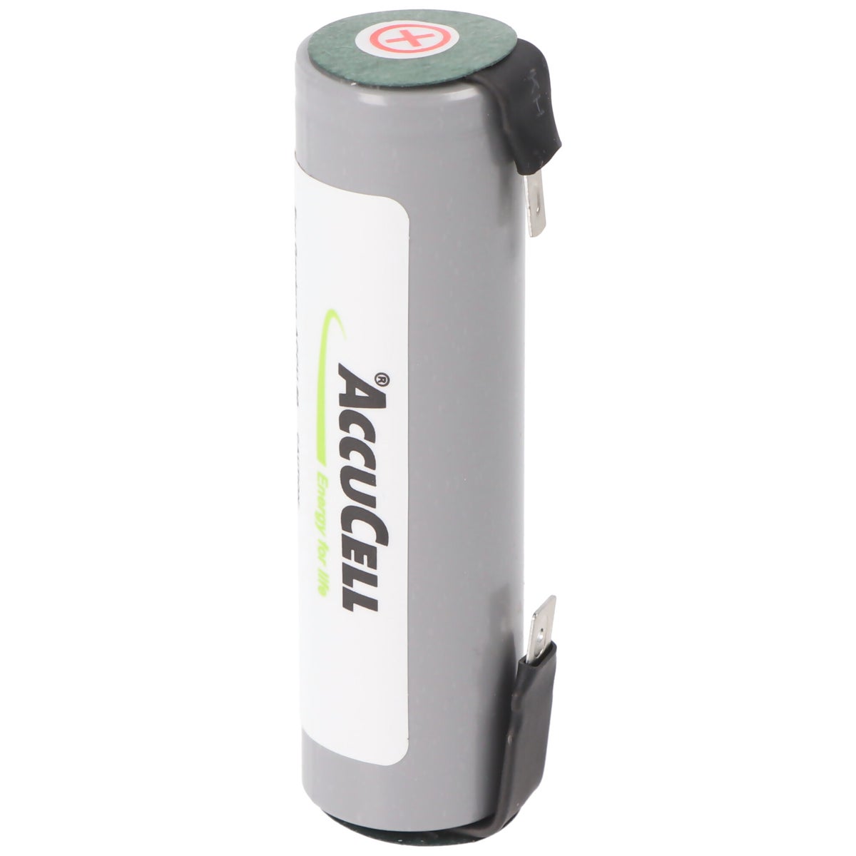 Li-ion accu 18650 geschikt voor Bosch Ciso 3,7V, 65x18,55mm, met 2,8mm en 4,8mm stekkercontacten