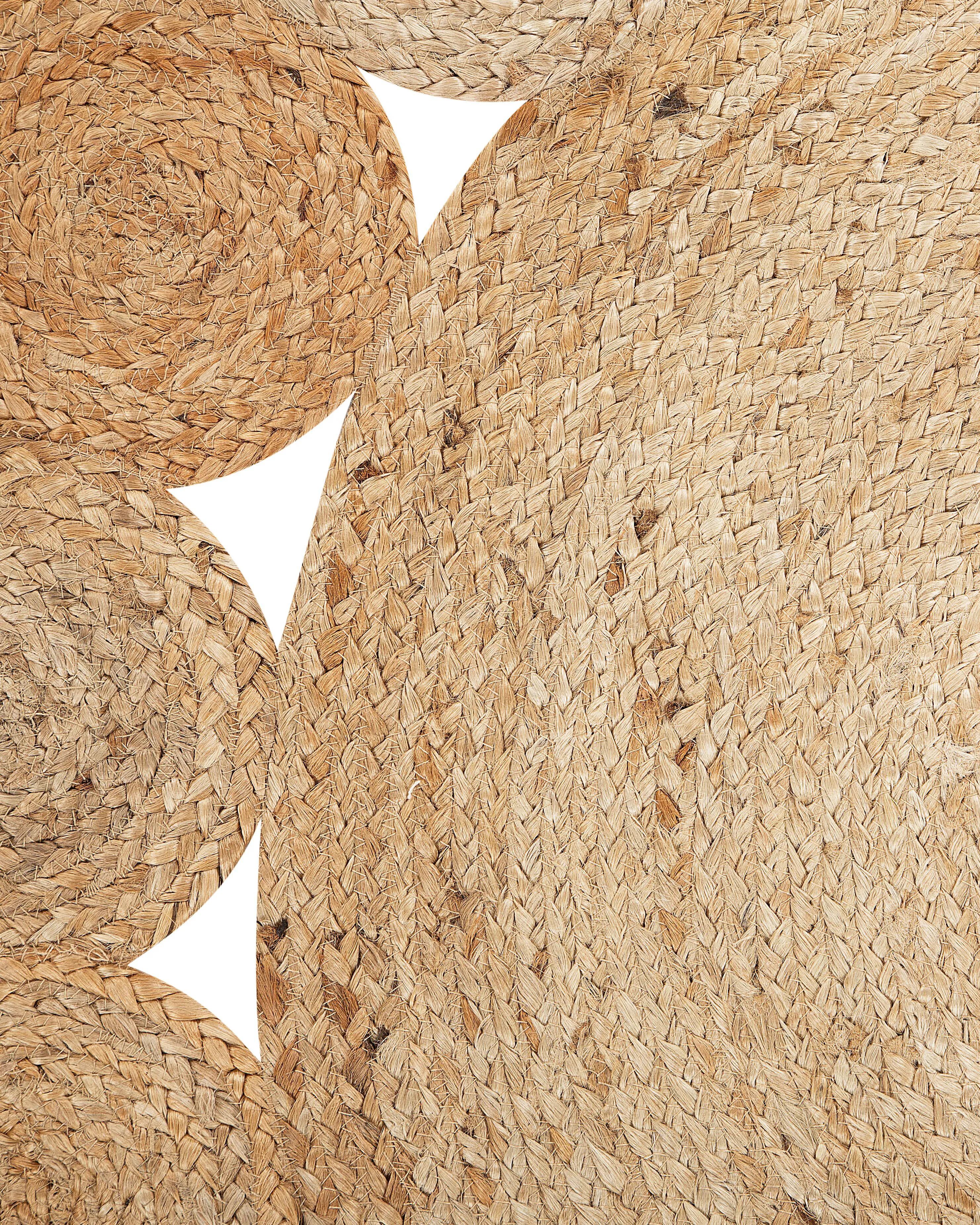Vloerkleed AHLAT Beige ø 120 cm Jute
