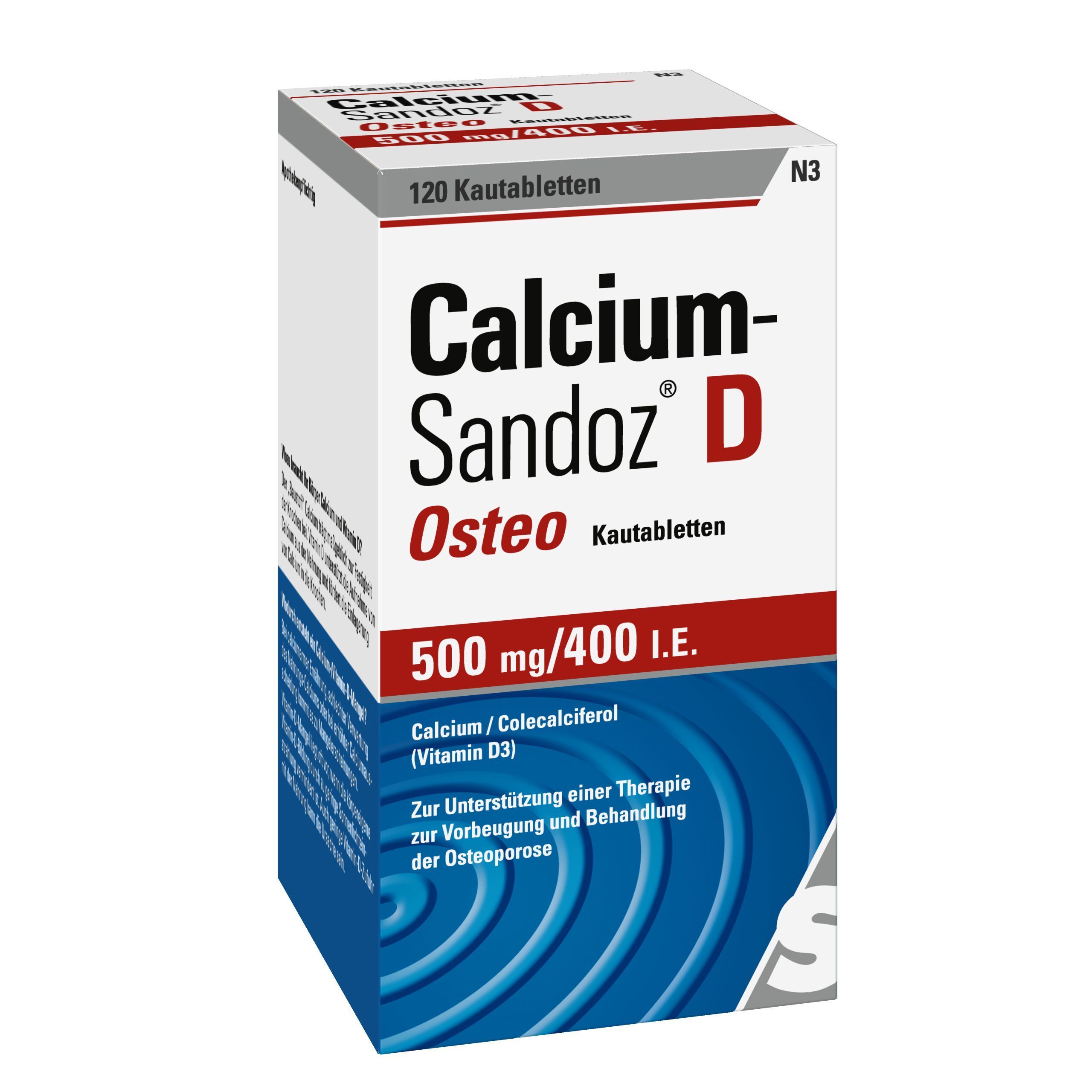 Calcium-Sandoz® D Osteo 500 mg/400 I.E.