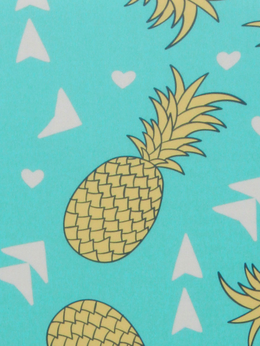 Housse de valise Periea Green with Yellow Pineapples S