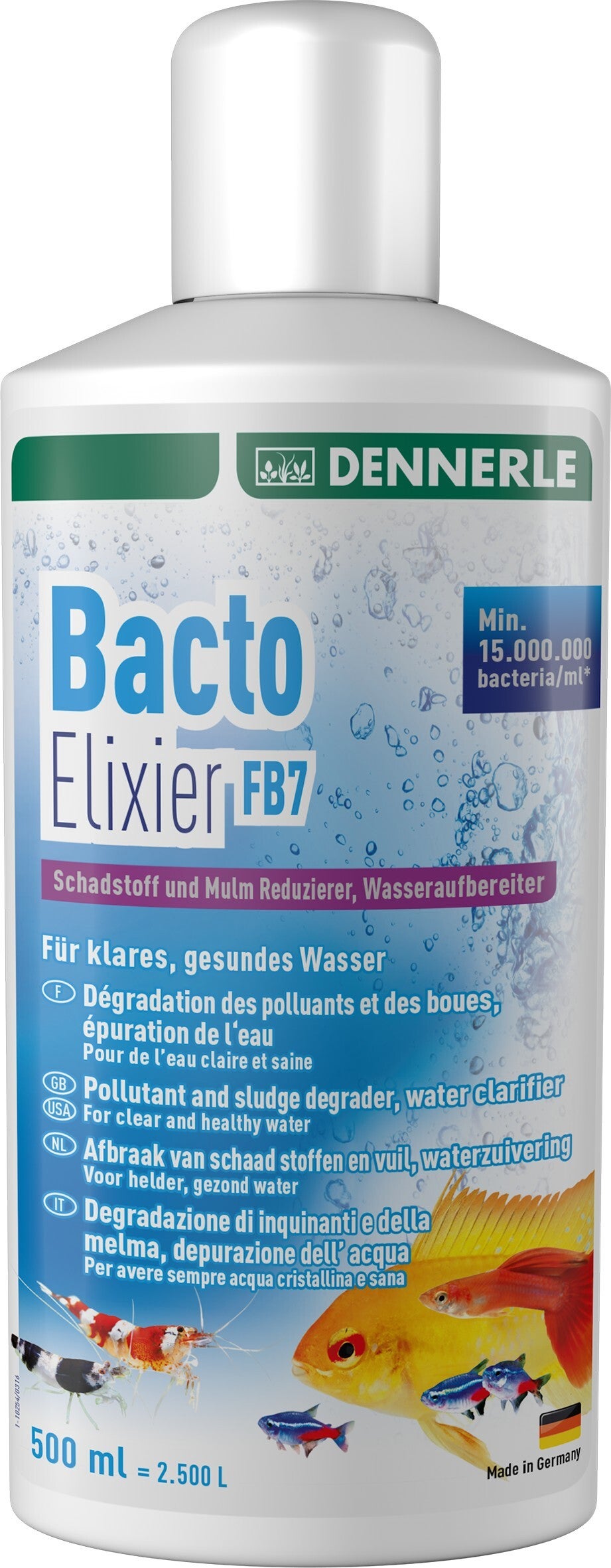 Dennerle waterverzorging Bacto Elixier FB7 500 ml