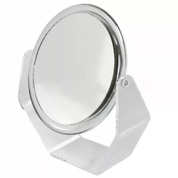 Espelho giratório transparente Vitry com ampliação de 7x, 16 cm